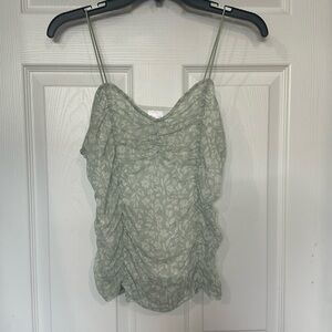floral sage tank top